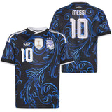 adidas Kids Argentina World Cup 2026 Away Jersey w/ Messi #10 Printing Both