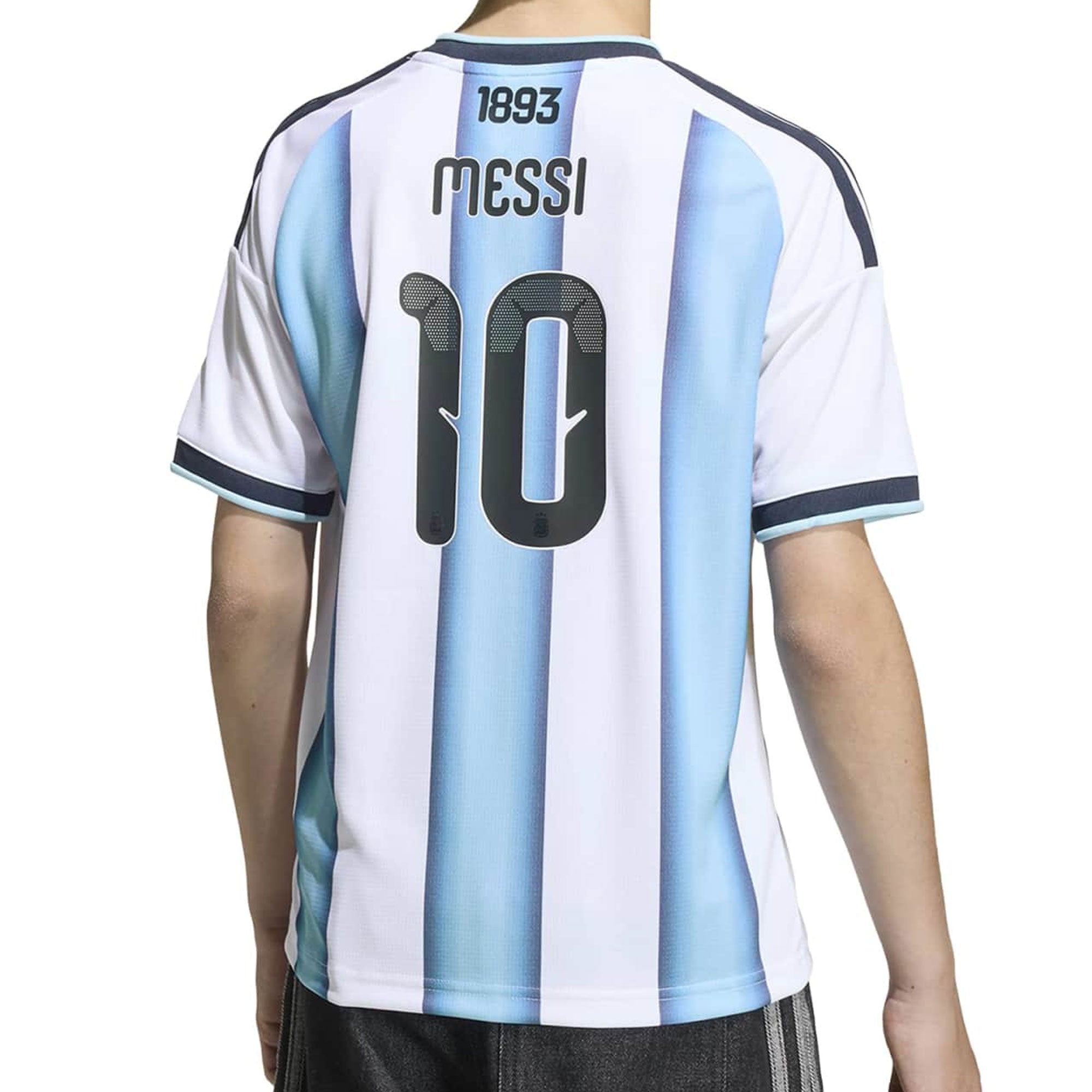 adidas Kid's Argentina World Cup 2026 Home Jersey w/ Messi #10