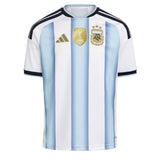 adidas Kid's Argentina World Cup 2026 Home Jersey White/Sky Blue Front