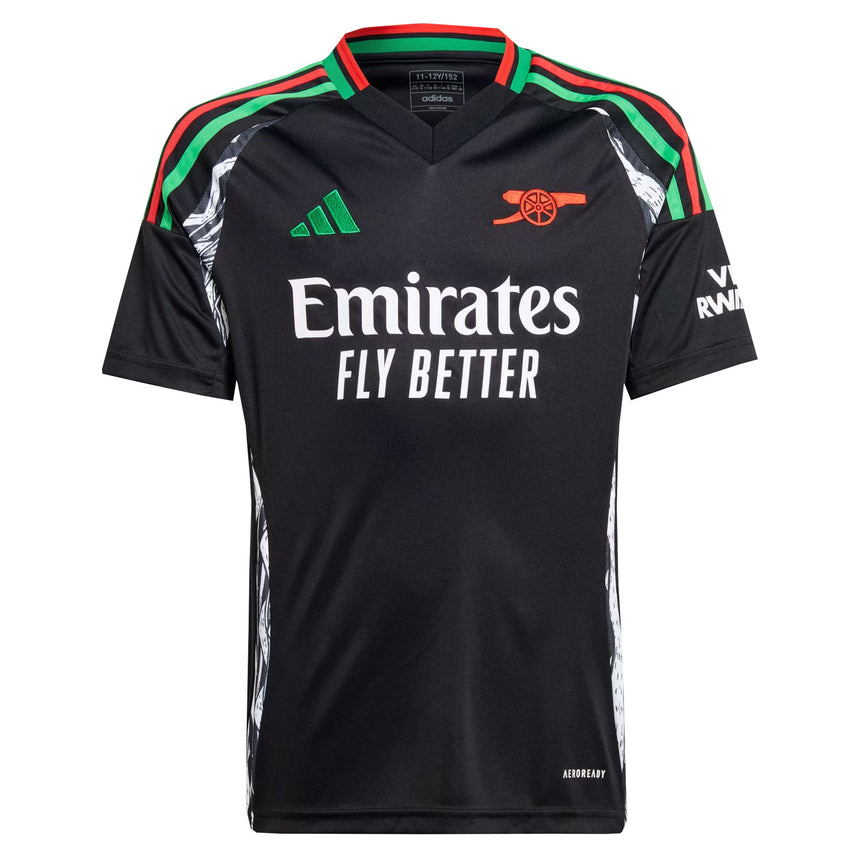 adidas Kids Arsenal 2024/25 Away Jersey Black Front