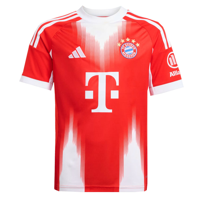 adidas Kids Bayern Munich 2025/26 Home Jersey Red/White Front