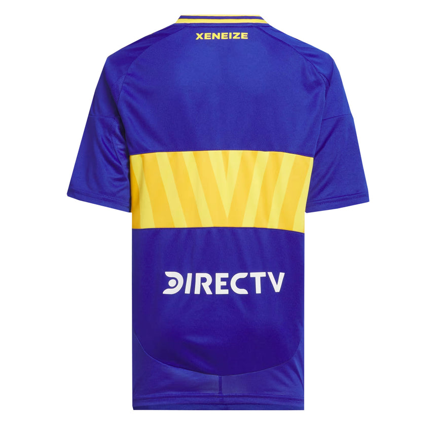 adidas Kids Boca Juniors 2024/25 Home Jersey Semi Lucid Blue/Bold Gold Back