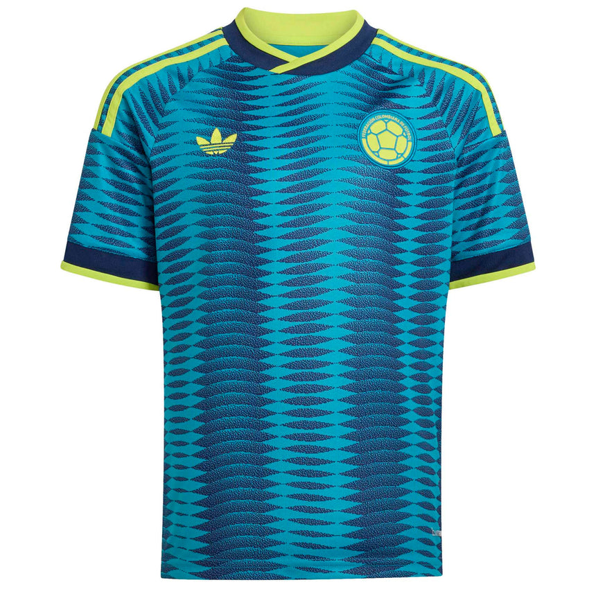 adidas Kids Colombia World Cup 2026 Away Jersey Blue Front