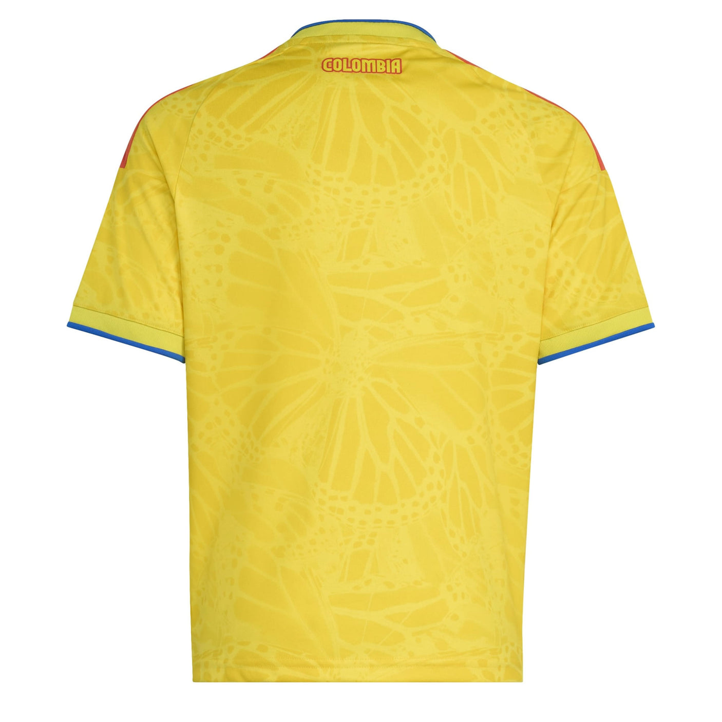 adidas Kids Colombia World Cup 2026 Home Jersey Yellow Back