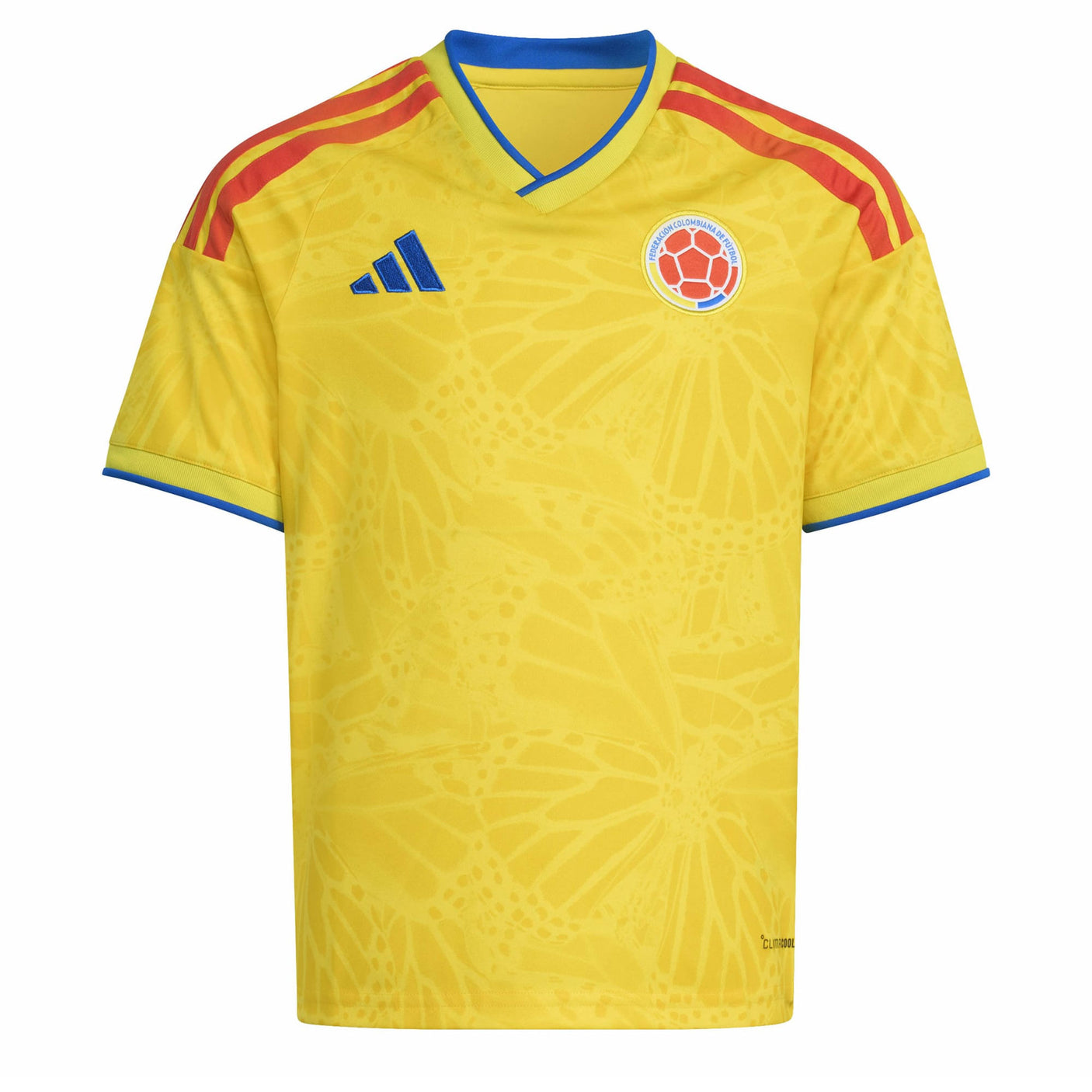 adidas Kids Colombia World Cup 2026 Home Jersey Yellow Front