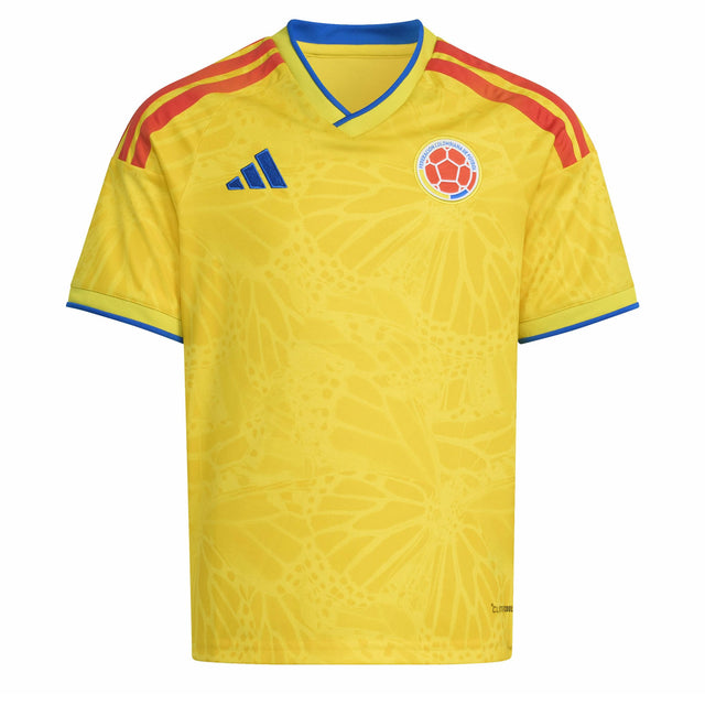 adidas Kids Colombia World Cup 2026 Home Jersey Yellow Front