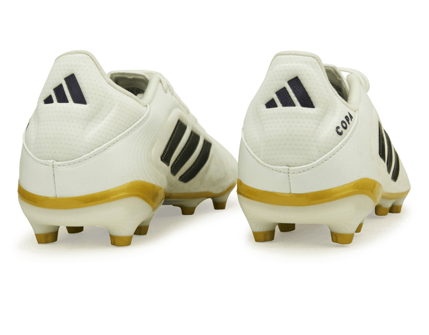 adidas Kids Copa Pure III League FG/MG White/Black/Gold Heel