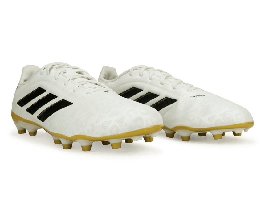 adidas Kids Copa Pure III League FG/MG White/Black/Gold Together