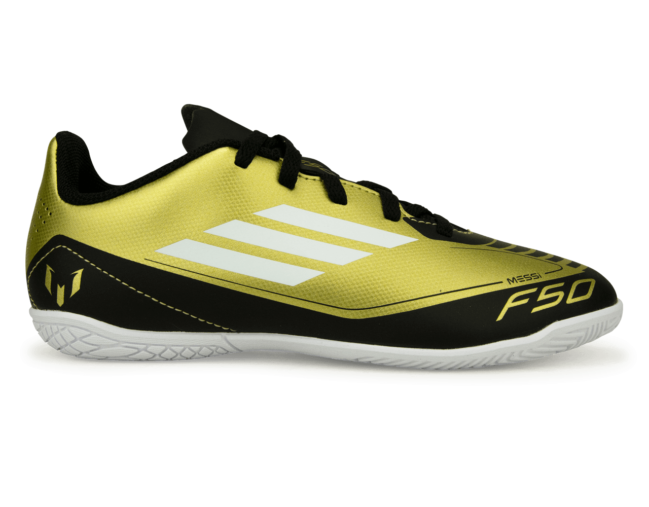 adidas Kids F50 Club Messi IN Gold/Black/White