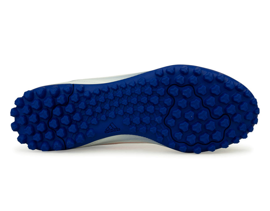 adidas Kids F50 Club TF White/Lucid Blue Sole
