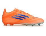 adidas Kids F50 Elite FG Orange/Lucid Blue Side