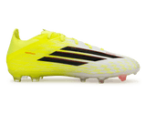adidas Kids F50 Elite FG Solar Yellow/Black/Red Side