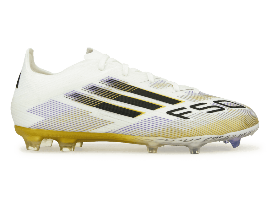 adidas Youth F50 Elite FG White/Black/Gold – Azteca Soccer