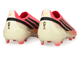adidas Kids F50 Hyperfast Elite Laceless FG Soccer Cleats Solar Red/Black Heel