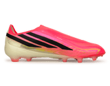 adidas Kids F50 Hyperfast Elite Laceless FG Soccer Cleats Solar Red/Black Side