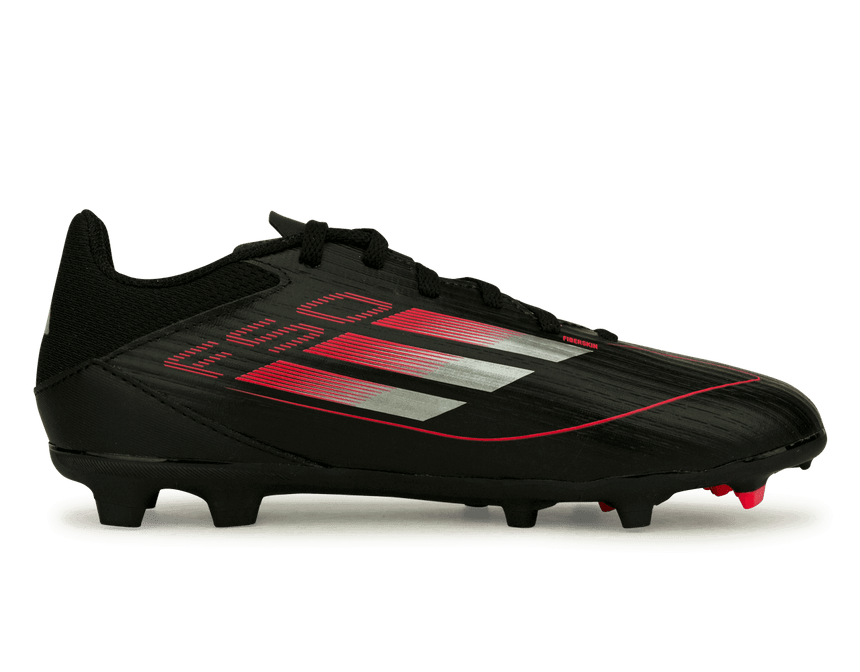 adidas Kids F50 League FG/MG Black/Metallic/Red Side