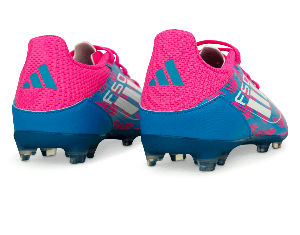 adidas Kids F50 League FG/MG Blue/Pink/White Rear