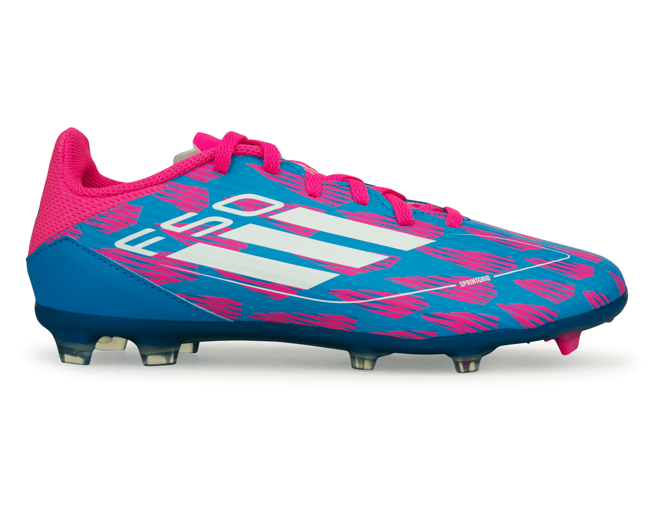 adidas Kids F50 League FG/MG Blue/Pink/White