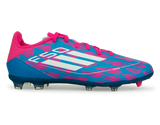 adidas Kids F50 League FG/MG Blue/Pink/White