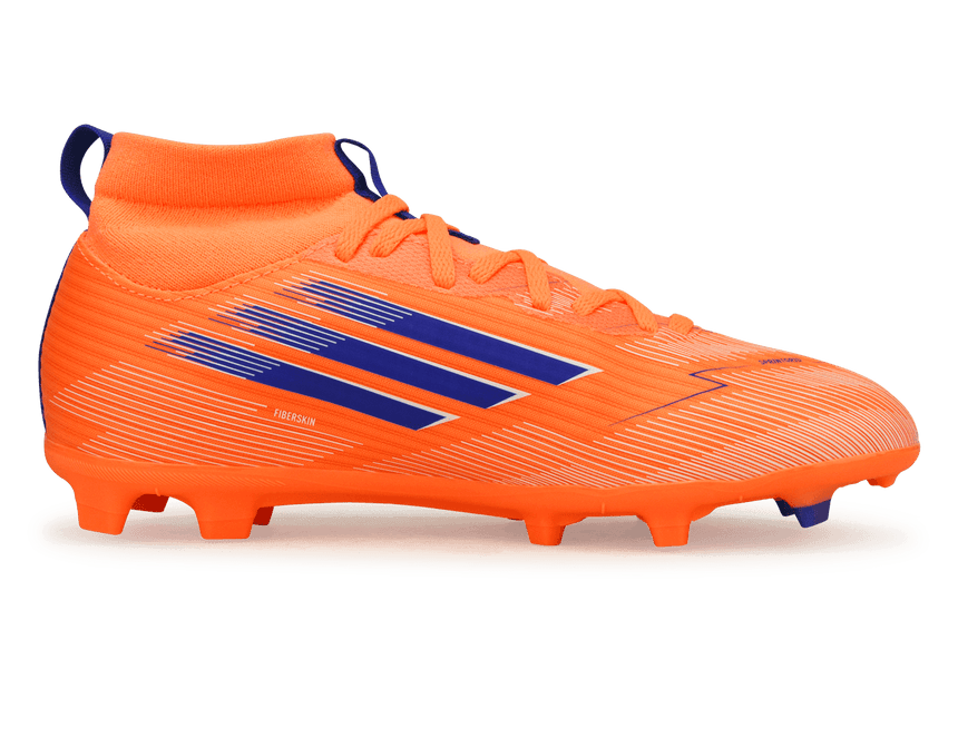 adidas Youth F50 League FG/MG Orange/Lucid Blue – Azteca Soccer