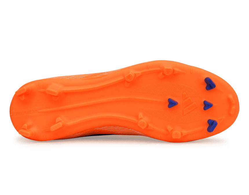 adidas Kids F50 League FG/MG Orange/Lucid Blue Sole