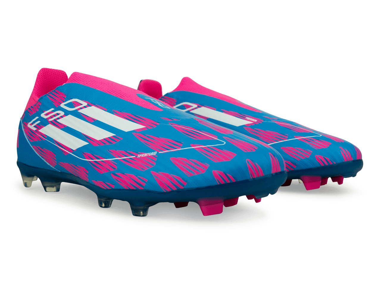 adidas Kids F50 League LL FG/MG Blue/White/Pink Together