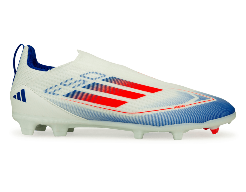 adidas F50 League Laceless Firm/Multi-Ground Boots Kids White / Solar Red / Lucid Blue / 10.5K adidas F50 League Laceless Firm/Multi-Ground Boots Kids White / Solar Red / Lucid Blue / 10.5K