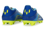 adidas Kids Messi F50 League FG/MG Sea Blue/Solar Yellow Rear