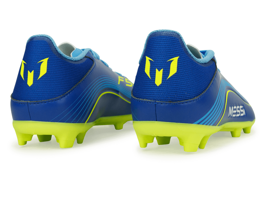 adidas Kids Messi F50 League FG/MG Sea Blue/Solar Yellow Rear