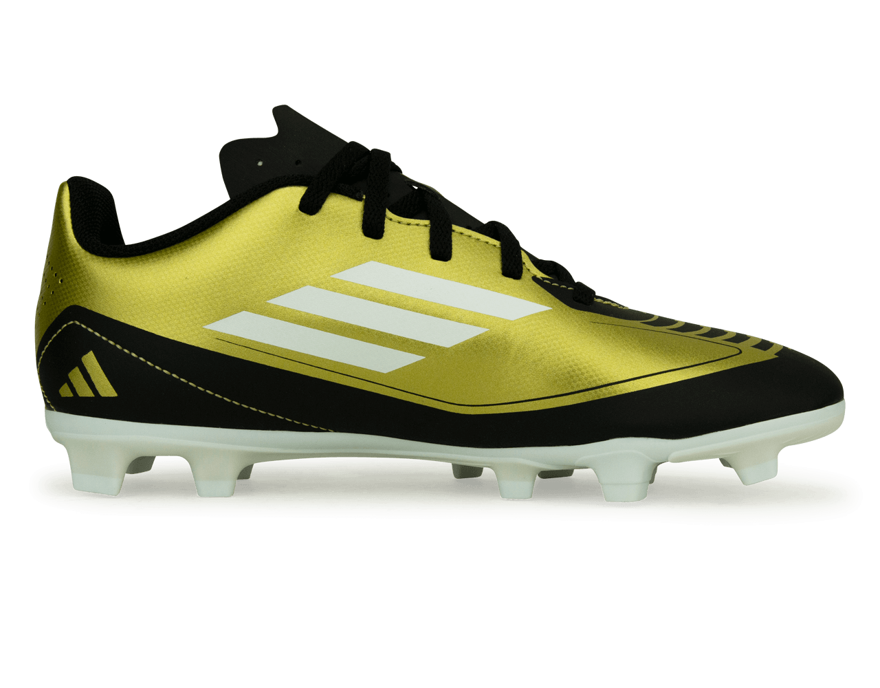 adidas Kids F50 Messi Club FxG Gold/White/Black Side