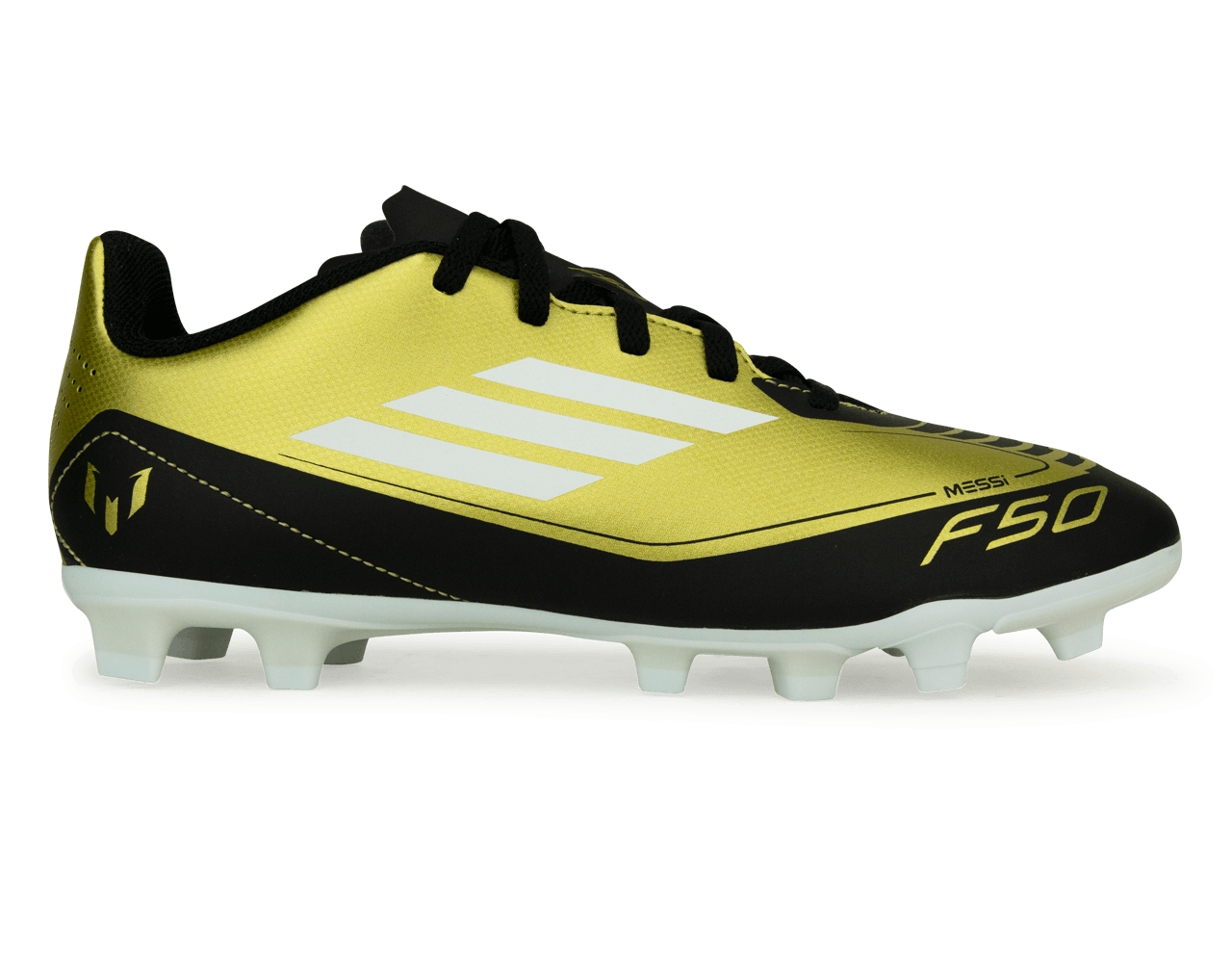 adidas Kids F50 Messi Club FxG Gold/White/Black