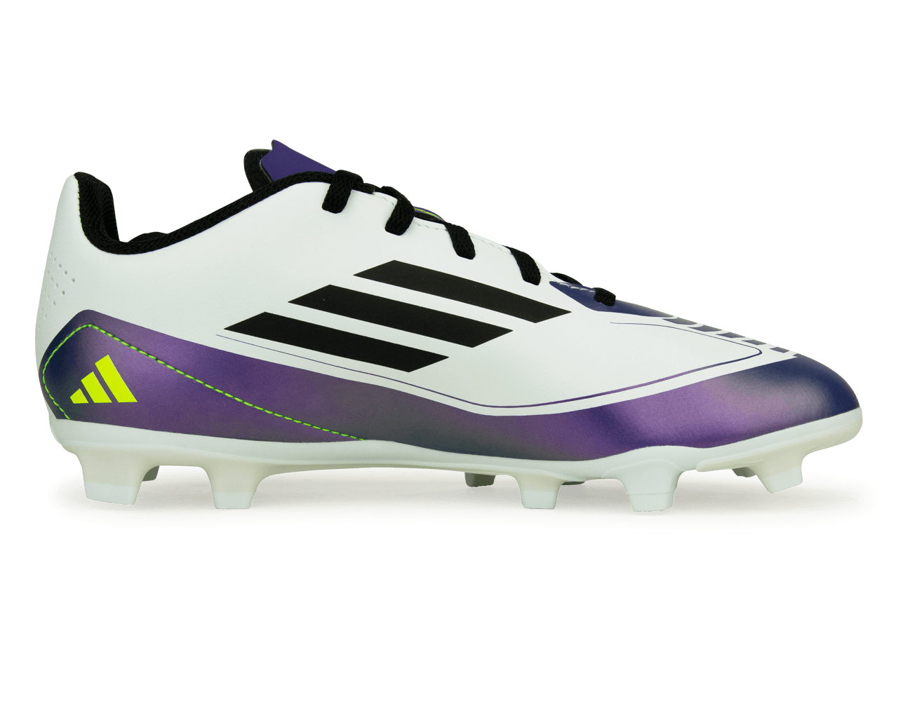 Adidas Kids F50 Messi Club FxG White Black Purple 9