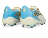 adidas Kids F50 Messi Elite FG Ivory/Sea Blue/Ice Blue Rear