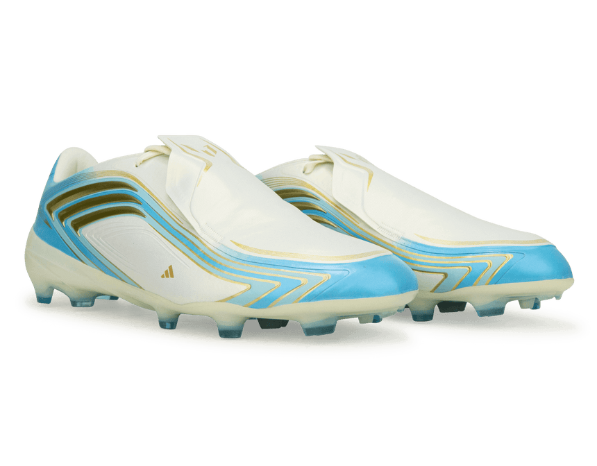 adidas Kids F50 Messi Elite FG Ivory/Sea Blue/Ice Blue Together