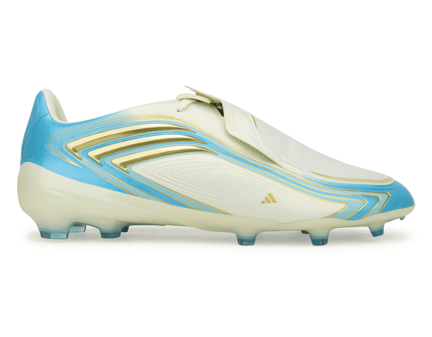 adidas Kids F50 Messi Elite FG Ivory/Sea Blue/Ice Blue
