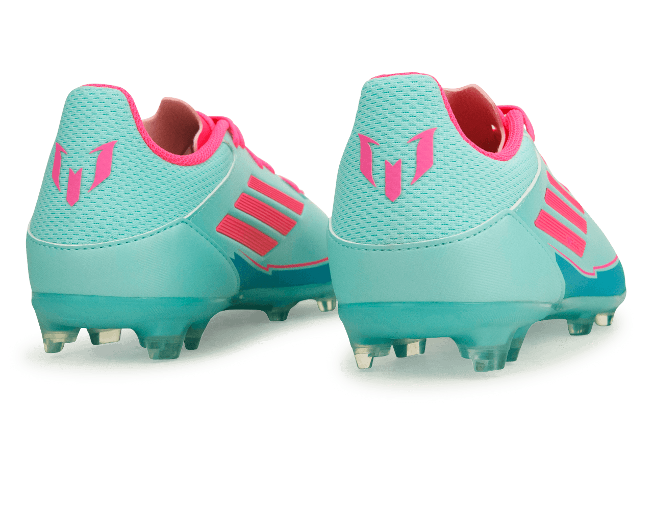 adidas Youth F50 League Messi FG/MG Flash Aqua/Pink – Azteca Soccer
