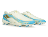adidas Kids F50 Messi League Laceless FG Ivory/Sea Blue/Ice Blue Together