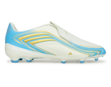 adidas Kids F50 Messi League Laceless FG Ivory/Sea Blue/Ice Blue