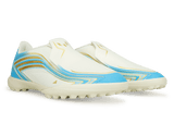 adidas Kids F50 Messi League Laceless TF Ivory/Sea Blue/Ice Blue Together