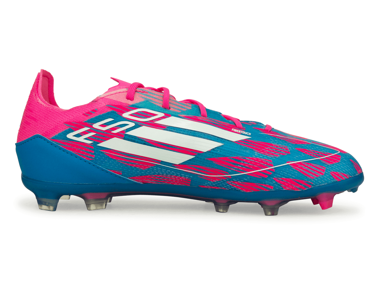 adidas Kids F50 Pro FG Pink/White/Blue Side
