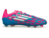 adidas Kids F50 Pro FG Pink/White/Blue Side
