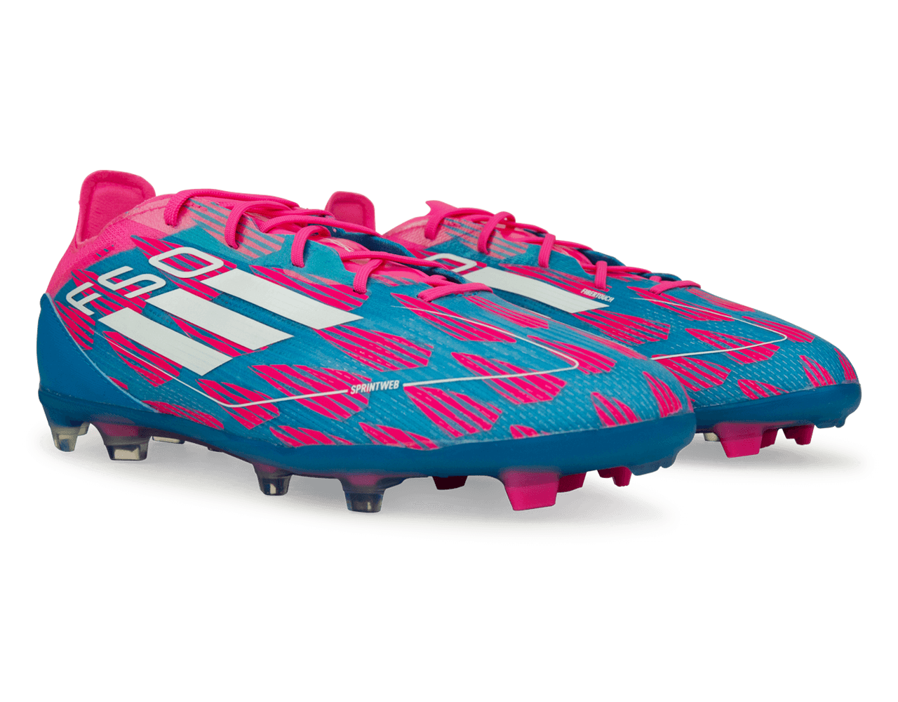 adidas Youth F50 Pro FG Pink/White/Blue – Azteca Soccer
