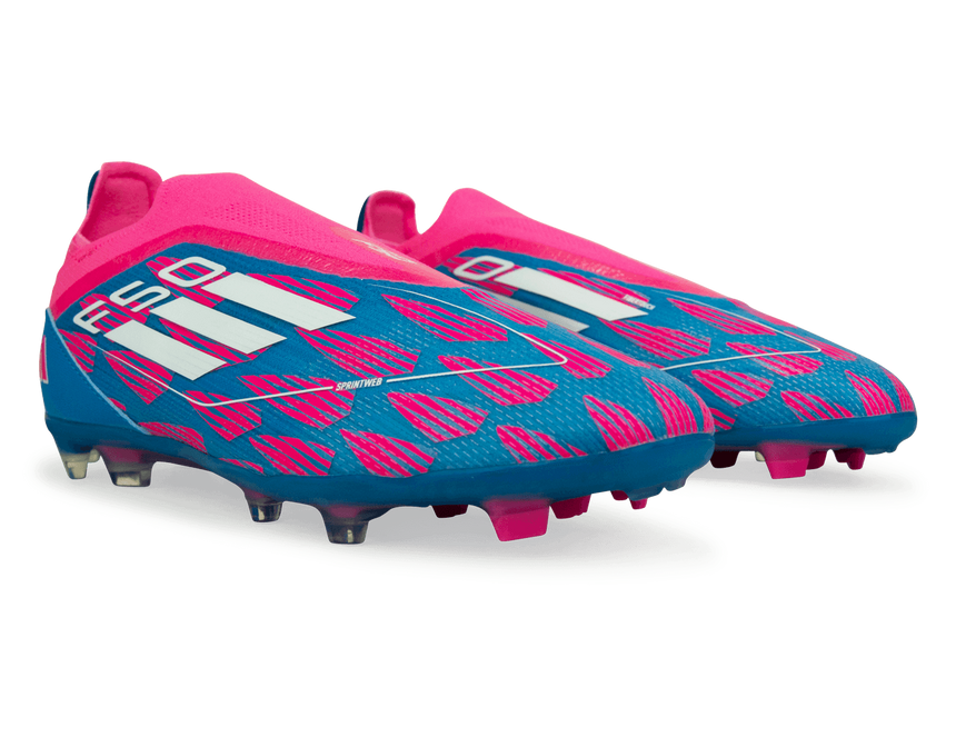 adidas Kids F50 Pro LL FG Blue/White/Pink Together
