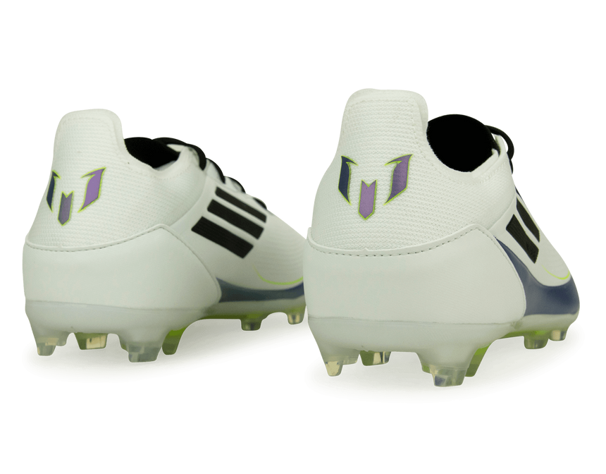 adidas Kids F50 Pro Messi FG White/Black/Purple Rear