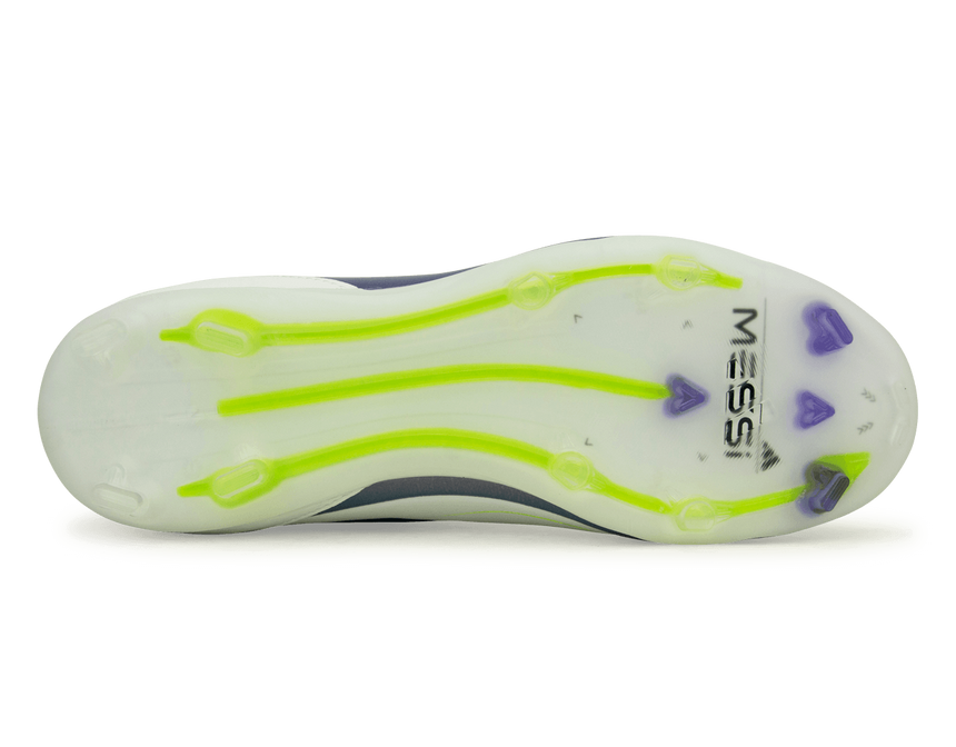 adidas F50 Pro Messi Firm Ground Soccer Cleats Kids - Kids - Cloud White / Purple