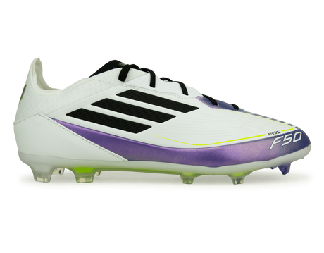 adidas Kids F50 Pro Messi FG White/Black/Purple 