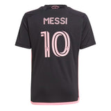 adidas Kid's Inter Miami 2024/25 Messi Jersey Black/Pink Back