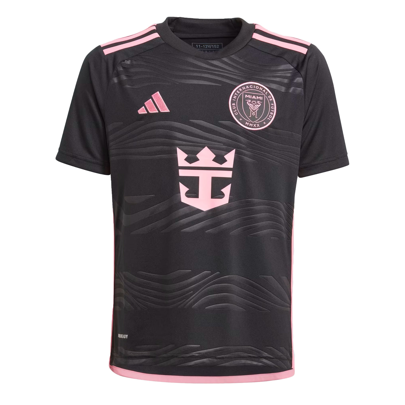 adidas Kid's Inter Miami 2024/25 Messi Jersey Black/Pink Front