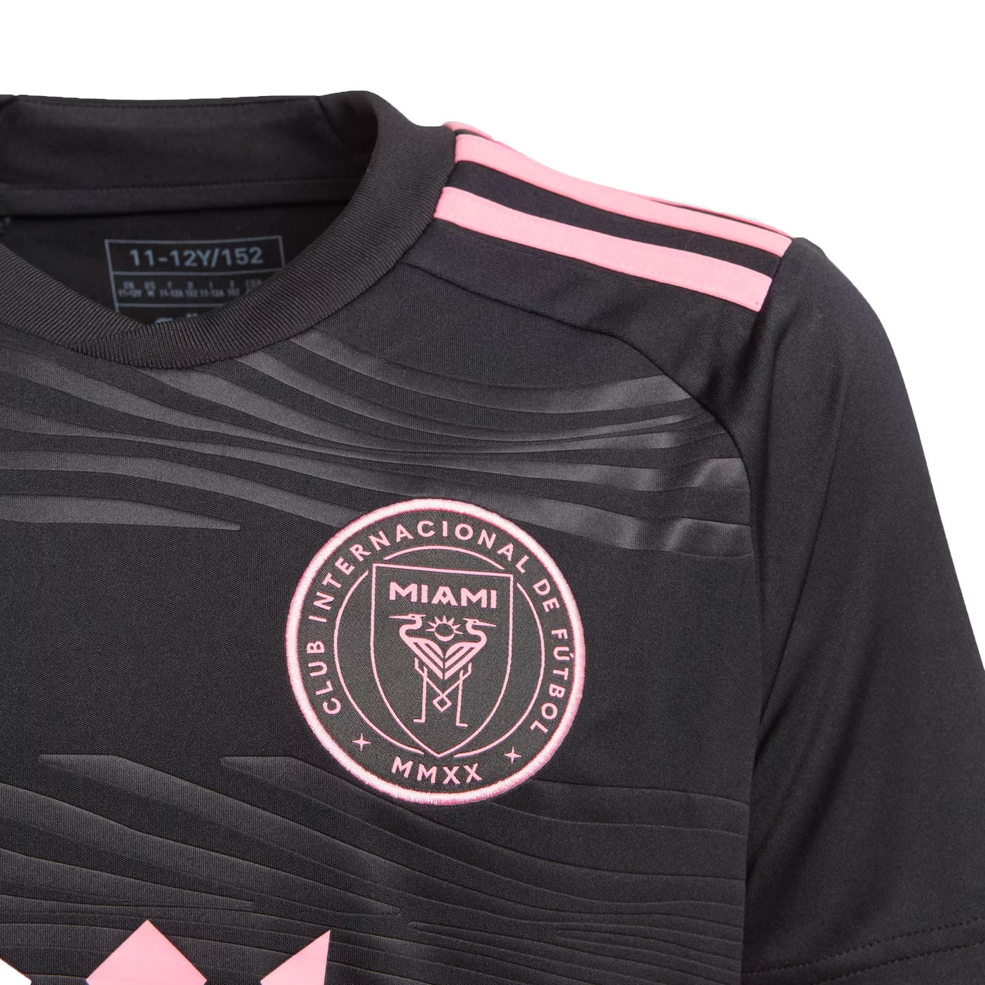 adidas Kid's Inter Miami 2024/25 Messi Jersey Black/Pink Logo