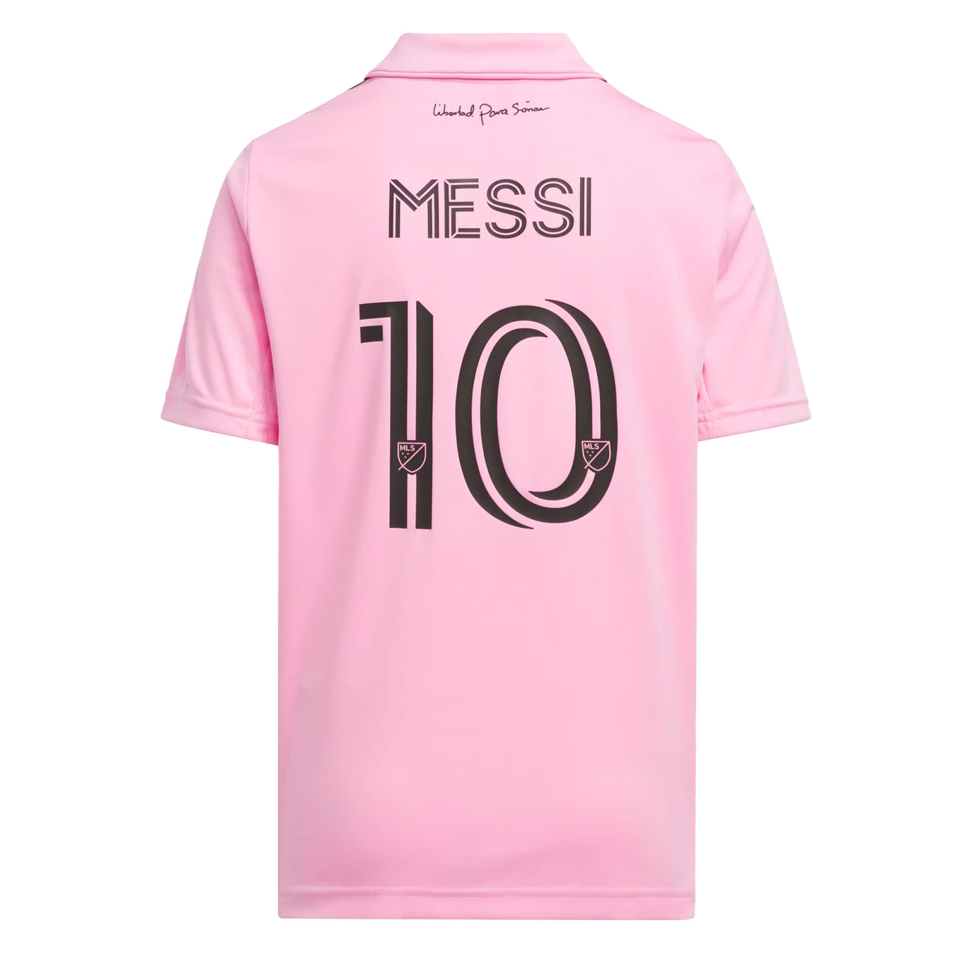 adidas Kids Inter Miami 2022/23 Messi #10 Home Jersey Pink/Black Back